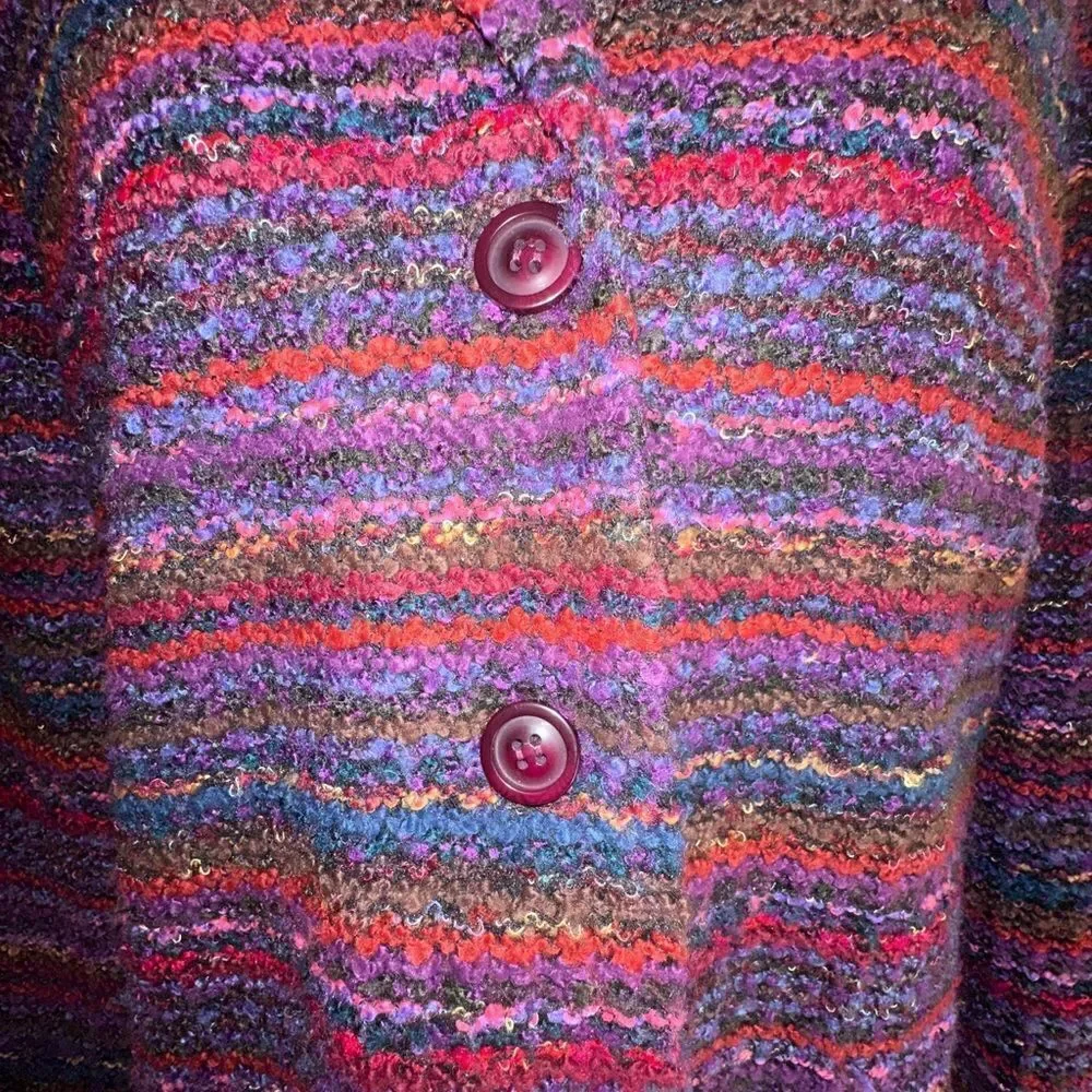 Requirements Colorful Button Up Jacket Size 14 - Picture 6 of 8